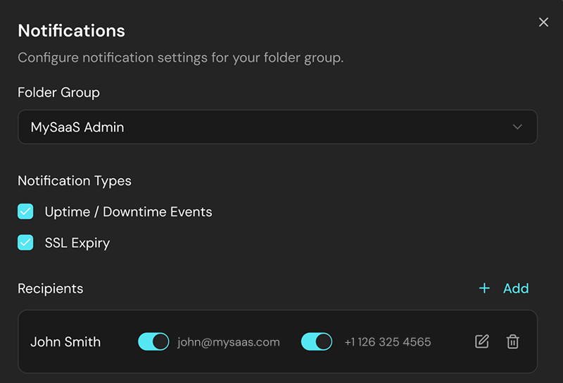 Multi-Channel Alerts